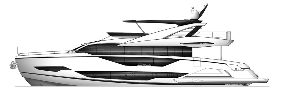 Sunseeker OCEAN CLUB NINETY Perfil