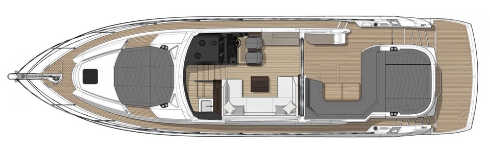 Sunseeker Predator 60 EVO Cubierta Principal