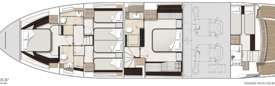 Sunseeker MANHATTAN 68 Unterdeck