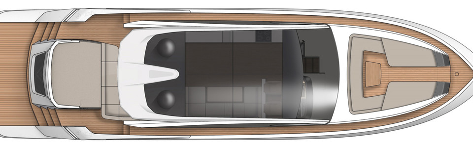 Fairline Targa 65 GTO Вид Сверху