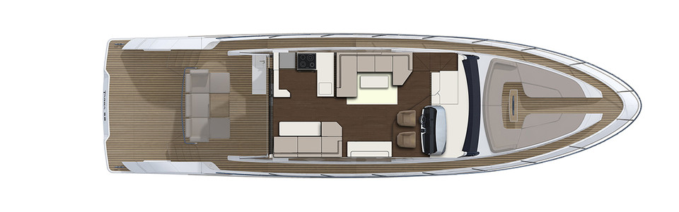Fairline Targa 58 GTB Главная Палуба