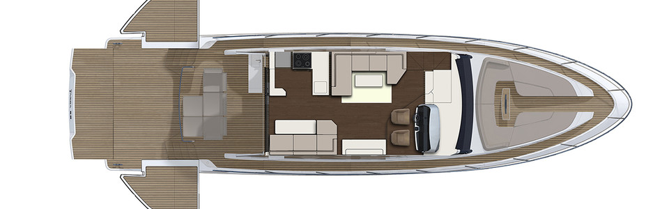 Fairline Targa 58 GTB Главная Палуба 2