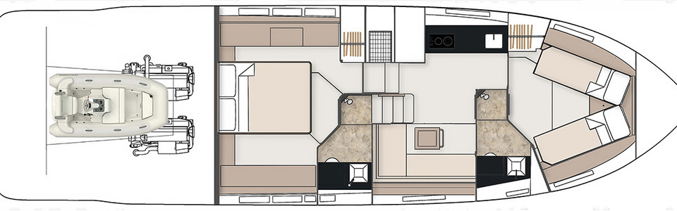 Fairline Targa 50 OPEN Ponte Inferiore