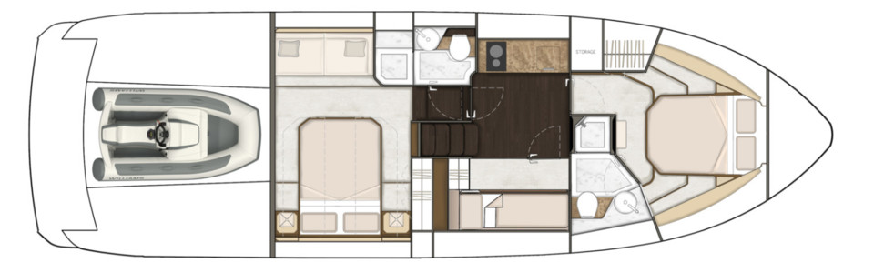 Fairline Targa 45 GT Нижняя Палуба (Опционально 5)