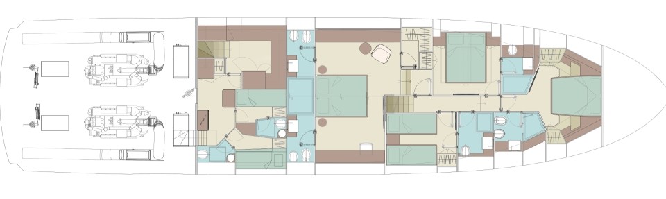 Riva 88 Folgore Ponte Inferiore (Opzionale 2)