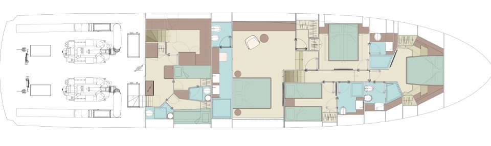 Riva 88 Folgore Ponte Inferiore (Opzionale)