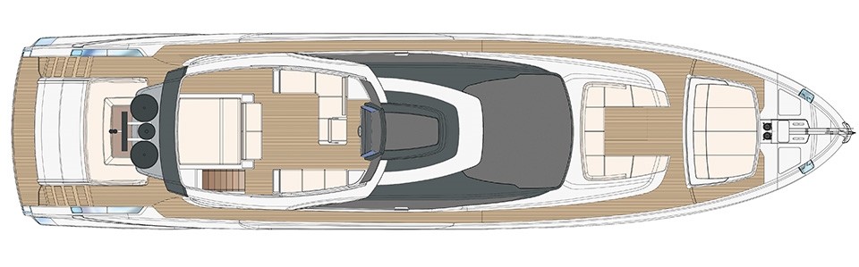 Riva 88 Folgore Pont de Flybridge