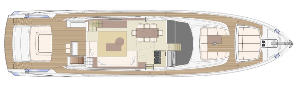 Riva 88 Folgore Main Deck (Optional)