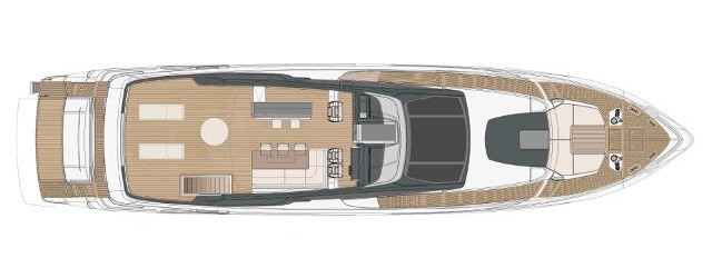 Riva 90 Argo Sonnendeck