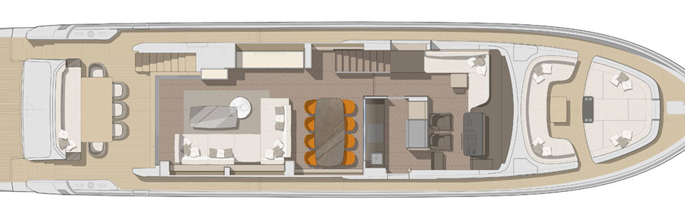 Cranchi 78 Settantotto Main Deck
