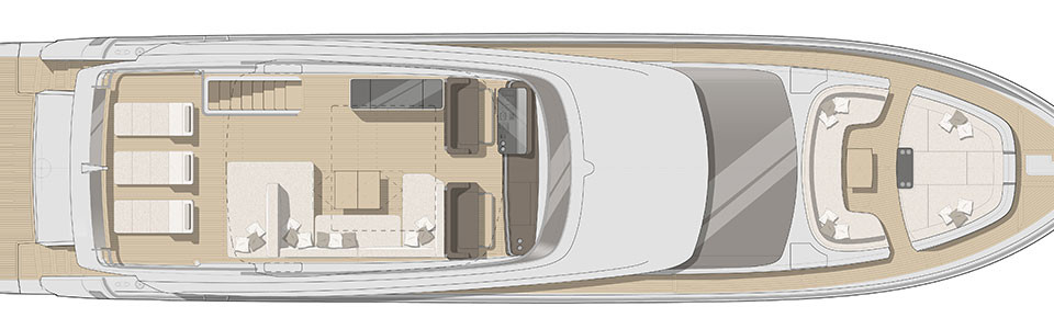 Cranchi 78 Settantotto Flybridge Deck