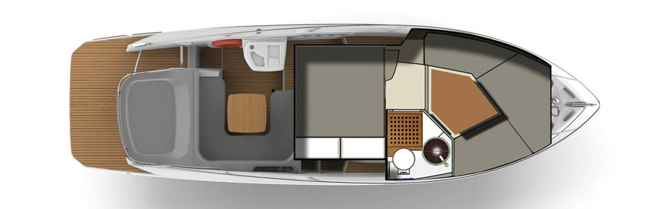 Cranchi E30 Endurance Нижняя Палуба