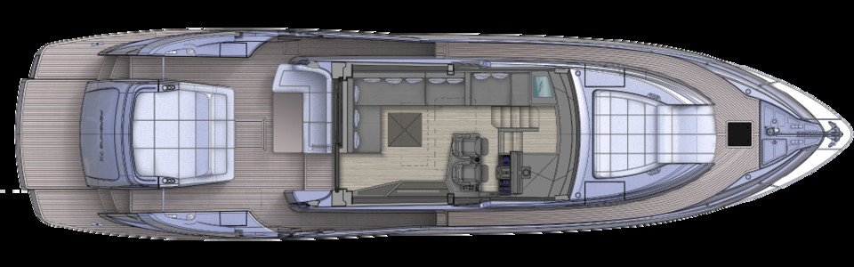 Pershing 7X Главная Палуба