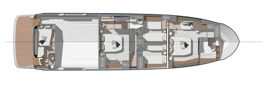 Prestige X70 Lower Deck (Optional)