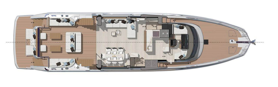 Prestige X70 Main Deck (Optional)