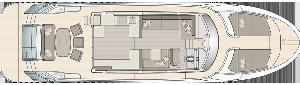 Monte Carlo Yachts 66 Main Deck (Optional)