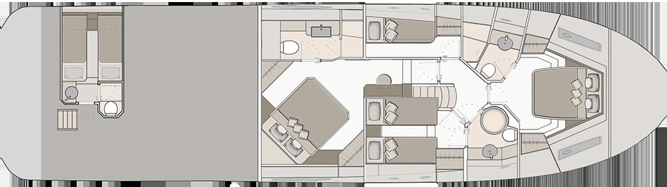 Monte Carlo Yachts 66 Pont Inférieur (Option)