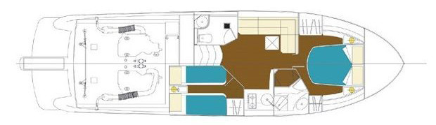 Raffaelli Shamal 40 EVO Нижняя Палуба