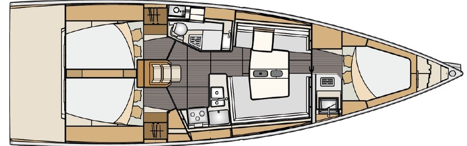 Elan E5 Lower Deck