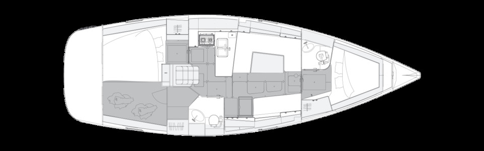Elan Impression 40.1 Lower Deck (Optional 3)