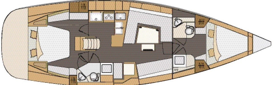 Elan Impression 45 Lower Deck