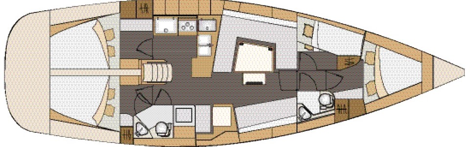 Elan Impression 45 Нижняя Палуба (Опционально)