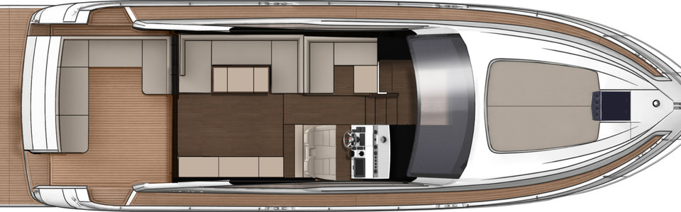 Fairline 50 Targa GT Главная Палуба