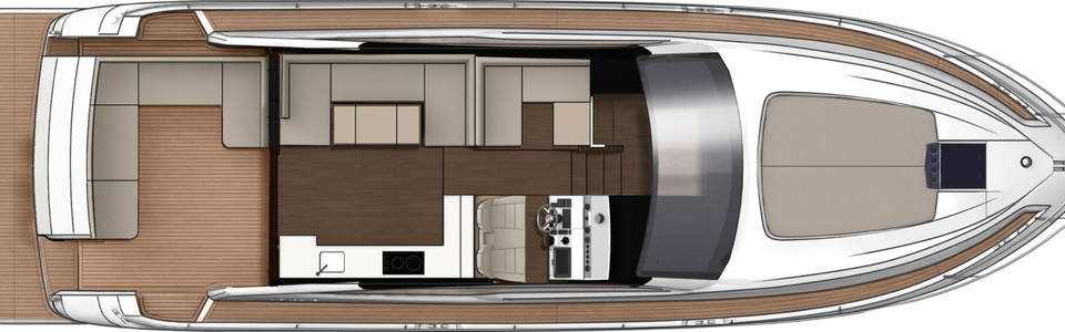 Fairline 50 Targa GT Главная Палуба (Опционально)