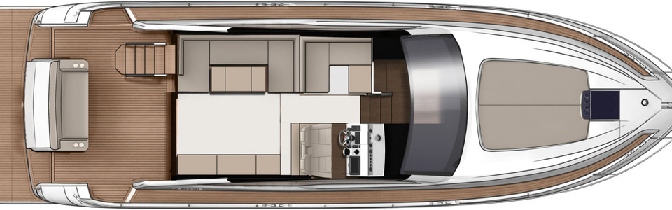 Fairline 50 Squadron Main Deck (Optional)