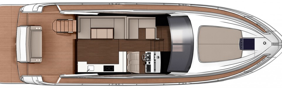 Fairline 50 Squadron Hauptdeck