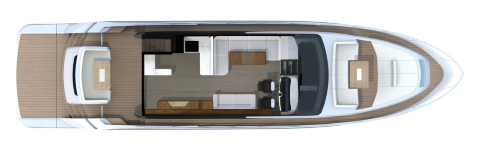 Fairline 68 Squadron Главная Палуба (Опционально)