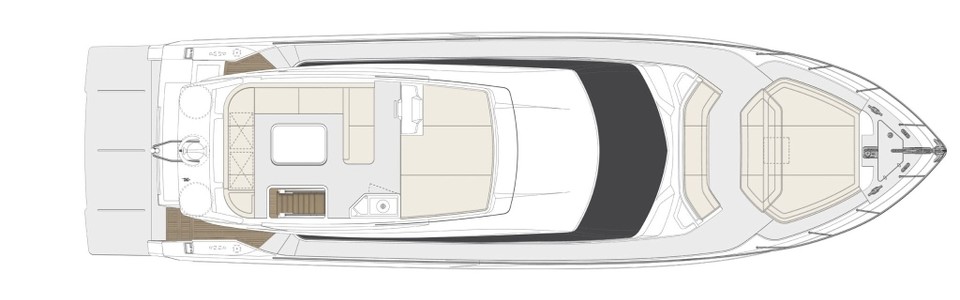 Ferretti 550 Flybridge Deck