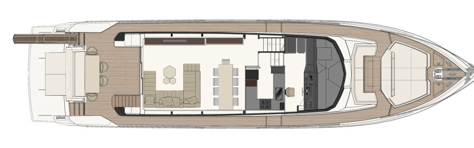 Ferretti 780 Ponte Principale