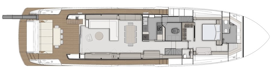 Ferretti 920 Main Deck