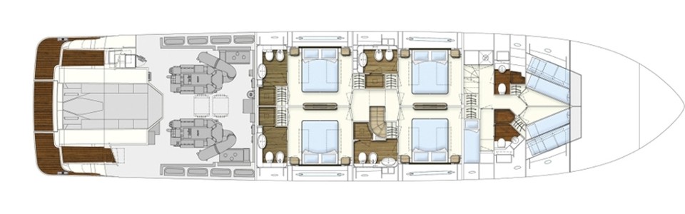 Ferretti 960 Ponte Inferiore