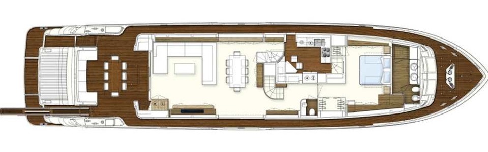 Ferretti 960 Ponte Principale