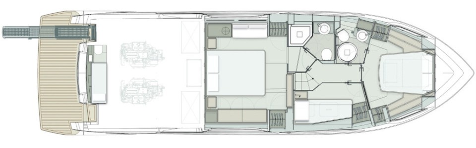 Ferretti 500 Project Pont Inférieur