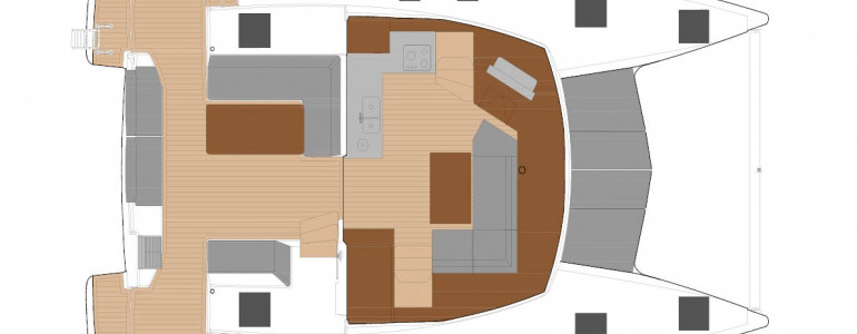 Fountaine Pajot Lucia 40 Main Deck