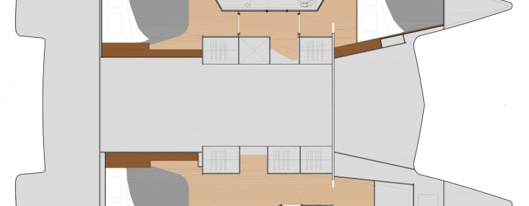 Fountaine Pajot Lucia 40 Lower Deck