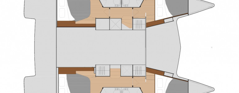 Fountaine Pajot Lucia 40 Lower Deck (Optional)