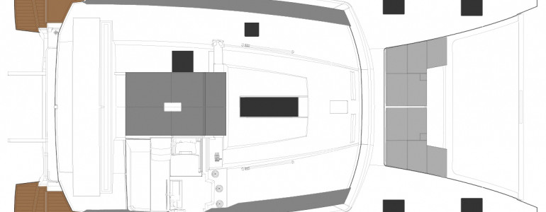 Fountaine Pajot Astréa 42 Вид Сверху