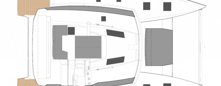 Fountaine Pajot Saona 47 Вид Сверху