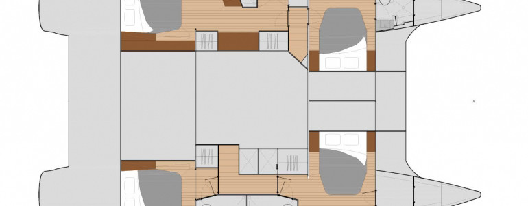 Fountaine Pajot Saba 50 Ponte Inferiore
