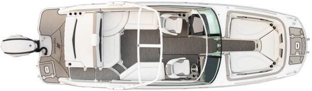 Four Winns HD 270 OB Вид Сверху