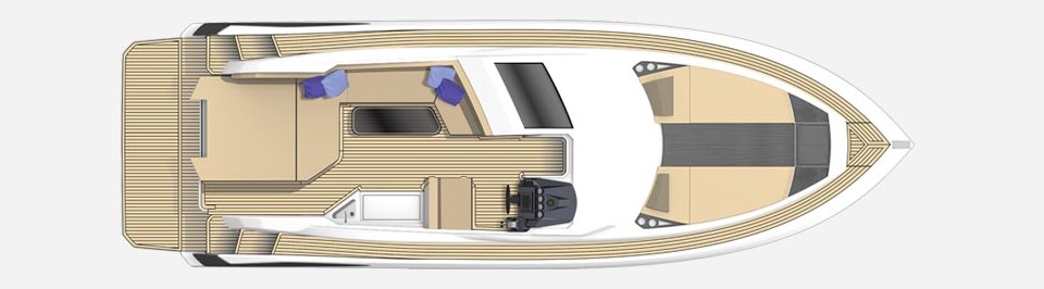 Galeon 365 HTS Hauptdeck