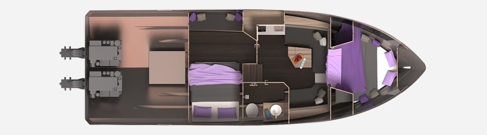 Galeon 365 HTS Cubierta Inferior