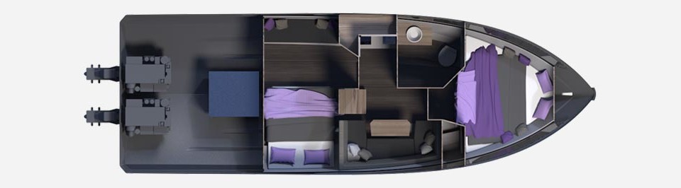 Galeon 365 HTS Cubierta Inferior (Opcional)