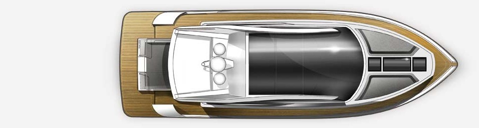 Galeon 430 HTC Exterior Plan
