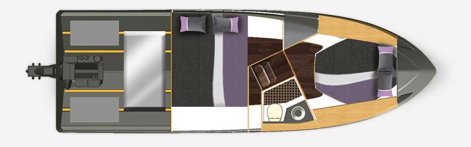 Galeon 300 Fly Ponte Inferiore