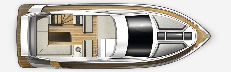 Galeon 420 Fly Flybridge Deck